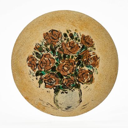 André COTTAVOZ (1922-2012)
PLAQUE au bouquet...
