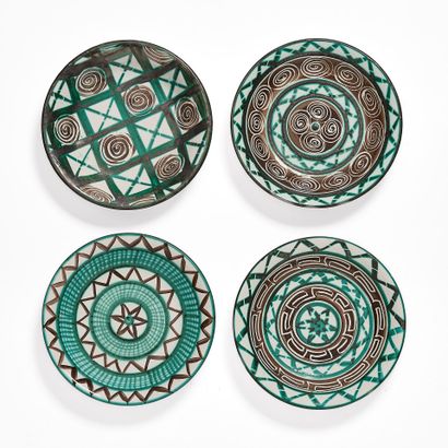 Robert PICAULT (1919-2000)
Set of 6 hollow...