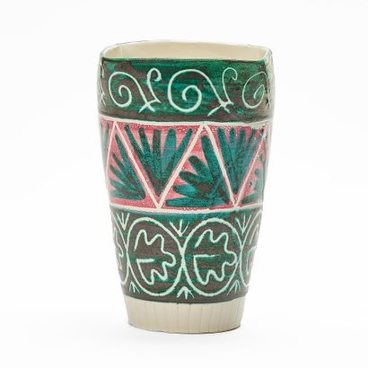 ALLIX XXth Century 
SQUARE-NECKED VASE
Glazed...