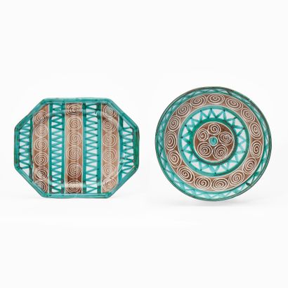 Robert PICAULT (1919-2000)
CUP and PLAT
Glazed...