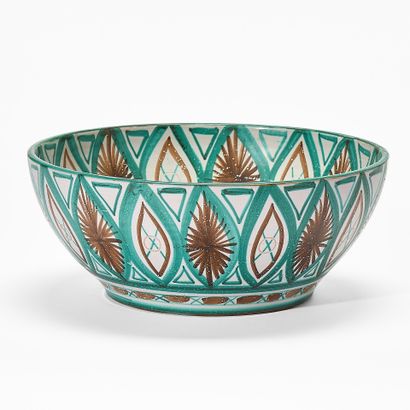Robert PICAULT (1919-2000)
LARGE CUP 
Enameled...