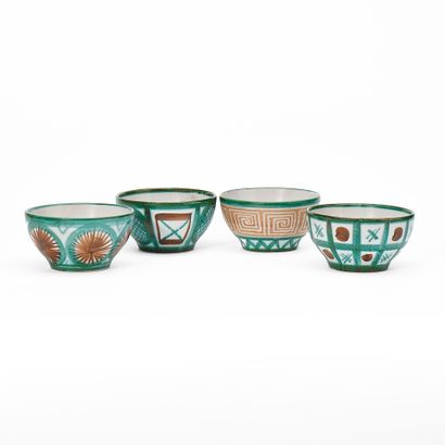 Robert PICAULT (1919-2000)
Set of 4 BOWLS...