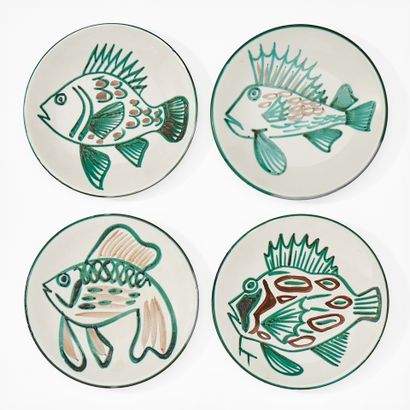 Robert PICAULT (1919-2000)
Set of 9 fish...