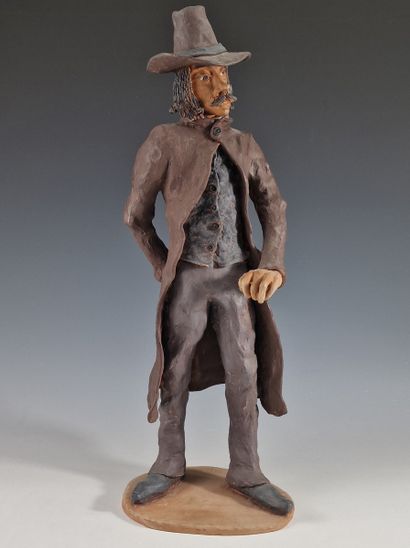 François LEMBO (1930-2013)
Man with hat 
SCULPTURE...