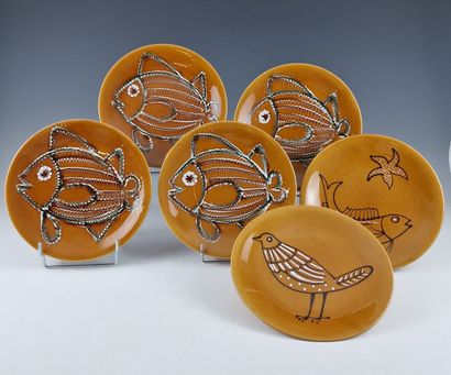 Robert PICAULT (1919-2000) for Faïencerie...