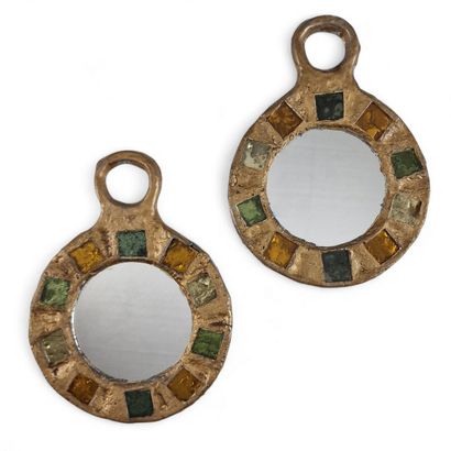 Irena JAWORSKA (1925-2021)
TWO HANGING MIRRORS
Gilded...