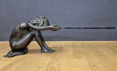 In the taste of Marc THOUY
LOW TABLE in bronze...