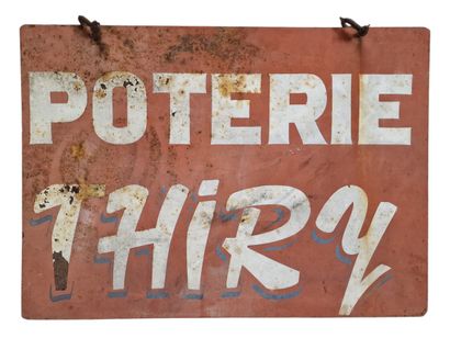 POTERIE THIRY sign in Vallauris
Painted metal...