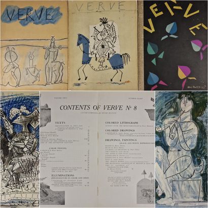 REVUES VERVE 
Trois ouvrages sous cartonnage...