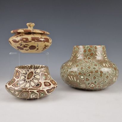 Marcel GIRAUD 20th Century
Set of 2 VASES...