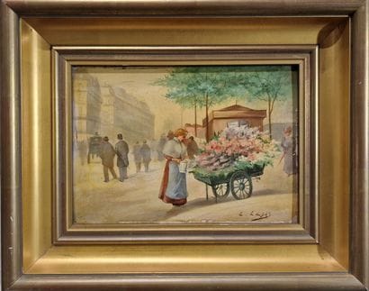 Léonie LEBAS (XIX-XXème)
Paris, la marchande...