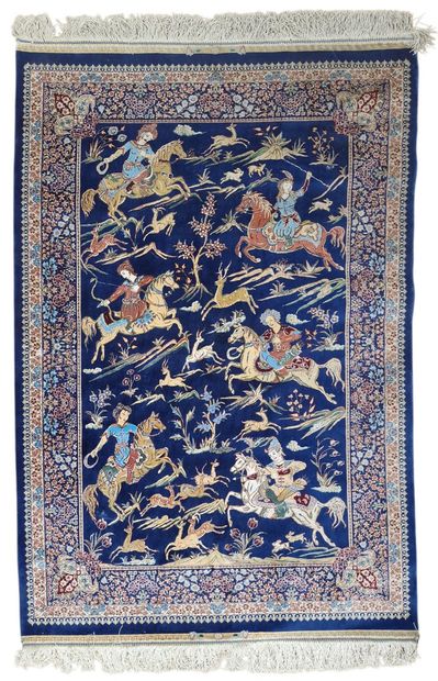 TAPIS BAKHTIAR (chaine et trame en coton,...