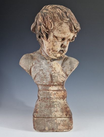 SCULPTURE DE JARDIN EN FORME DE BUSTE DE...