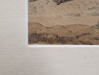 BAUGEAN (XIXème Siècle)
Bord de mer animé...
