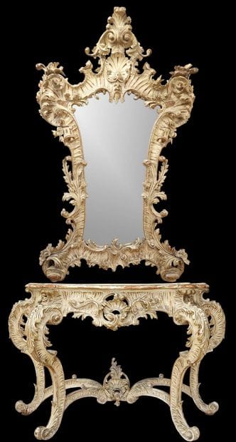 GRAND ET SPECTACULAIRE MIROIR de Style Venise...