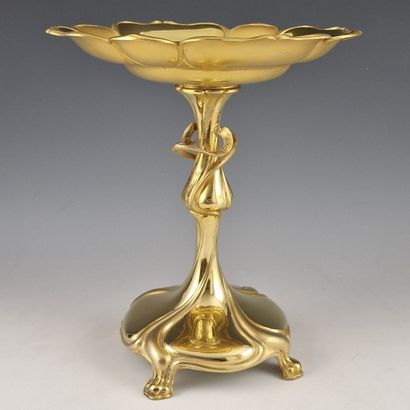 Gilded metal CUP - TABLE SURFACE with moving...