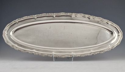 LARGE FISHING DISH with curved edge in 950...