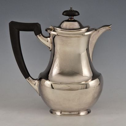 800 Millièmes silver baluster CAFETIERE by...