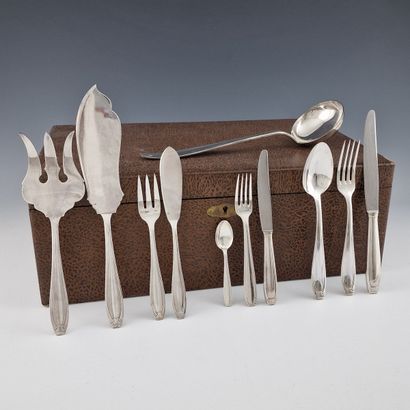 IMPORTANT 138-piece silver-plated cutlery...