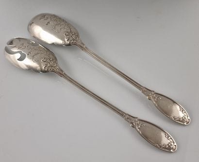 SALAD CUTLERY in Minerve 950 Millièmes silver...