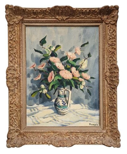 Marcel FRANCOIS (1908-1987)
Bouquet de camélias
HUILE...