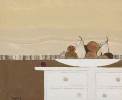 André VIGUD (1939)
Fruits au buffet
HUILE...