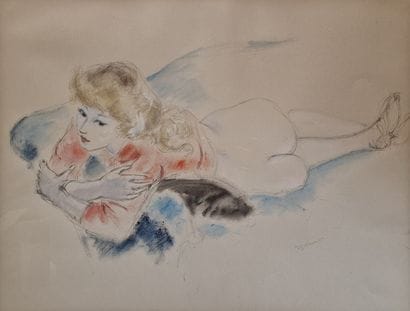 André DIGNIMONT (1891-1965)
Nu féminin allongé
PLUME,...