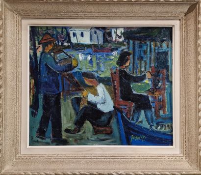 Lucien PUYUELO (1927-2003)
Les remailleurs...
