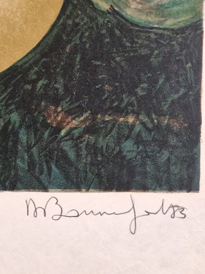 Alain BONNEFOIT (1937)
Nu au peignoir
LITHOGRAPHIE
Signée...