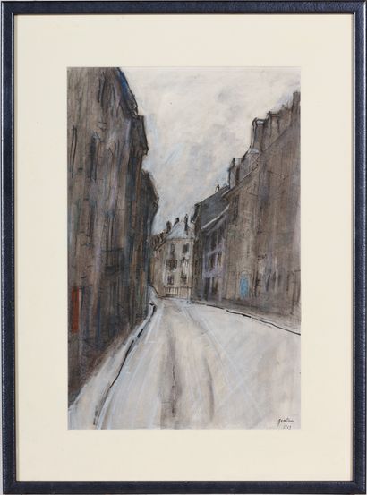 Bernard GANTNER (1928-2018)
Village street...