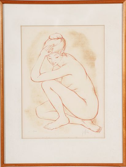 Guily JOFFRIN (1909-2007)
Nu 
LITHOGRAPHIE
Signée...