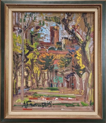 Anne FRANCAIS (1909-1995)
Cannes, jardins...
