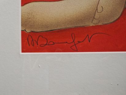 Alain BONNEFOIT (Né en 1937)
Nu couché 
LITHOGRAPHIE
Signée...