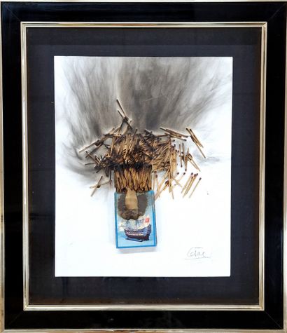 CESAR (1921-1998)
Combustion d'allumettes
TABLEAU...