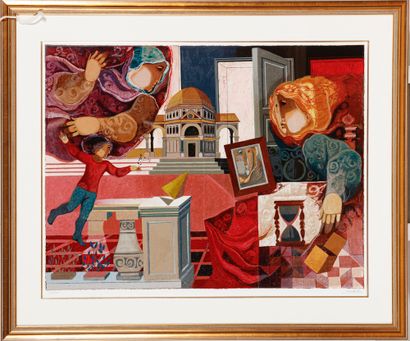 Alvar SUNOL MUNOZ RAMOS (Né en 1935)
La fuite...