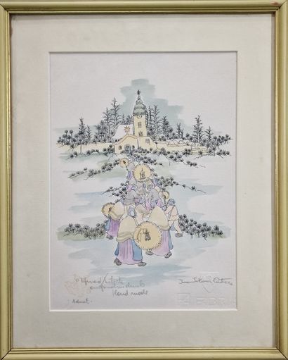 Ivan LACKOVIC (1932-2004)
Procession de Noël...
