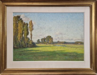André DES FONTAINES (1869–1910)
Country Landscape
PASTEL
Signed...