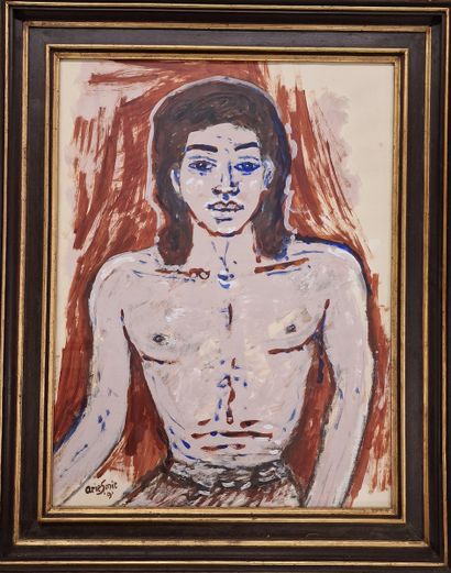 Arie SMIT (1916-2016)
A young man - 1991
ACRYLIQUE...