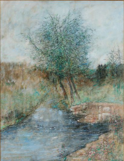 Bernard GANTNER (1928-2018)
The river in...