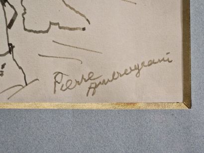 Pierre AMBROGIANI (1907-1985)
Les laboureurs
FEUTRE
Signé...