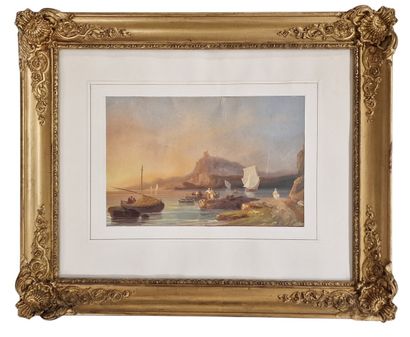 19th-Century Italian School of Naples 
Seafaring...