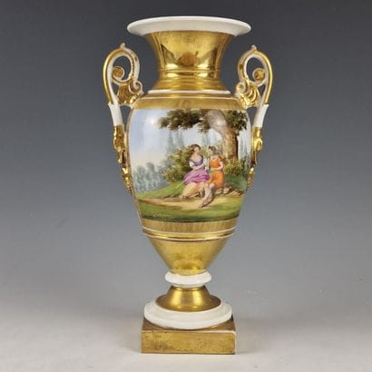 PARIS - VASE AMPHORE A ANSES d'Epoque XIXème...