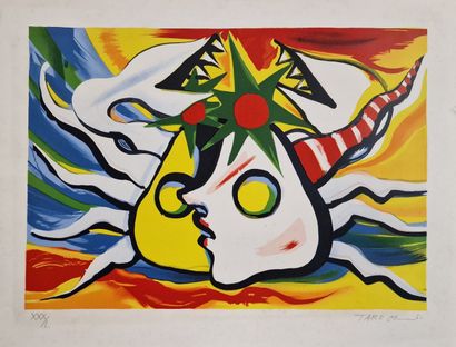Taro OKAMOTO (1911–1996)
Sun, Face 
LITHOGRAPH
Signed...
