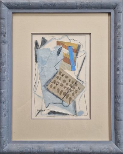 Pierre PENKOAT (Né en 1945)
Composition cubiste
COLLAGE...