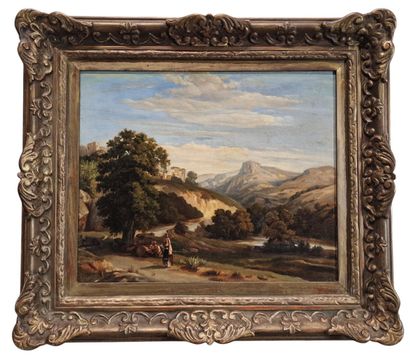 ITALIAN SCHOOL, CIRCA 1830 
Lively Landscape...
