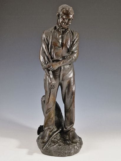 Aimé-Jules DALOU (1838–1902)
Peasant Rolling...