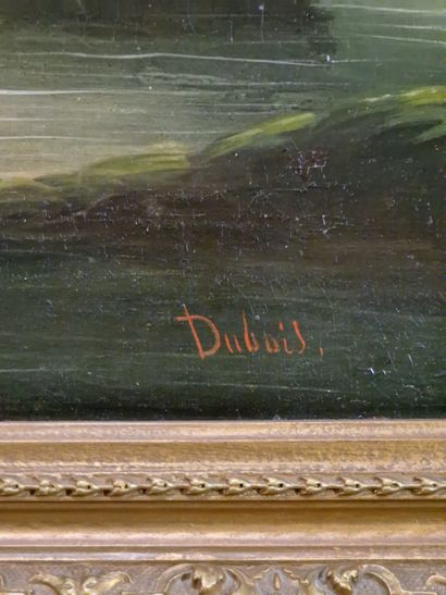 DUBOIS (20th Century)
Seascape 
OIL ON CANVAS
Signed...