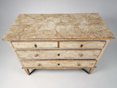 CHEST OF DRAWERS - VENICE Neoclassical period,...