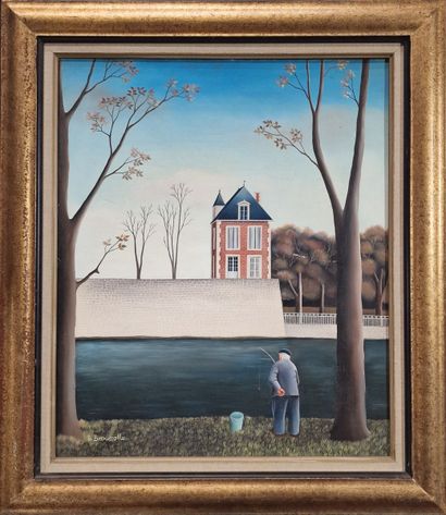 Robert BROUSSOLLE (Né en 1931)
Le pêcheur...