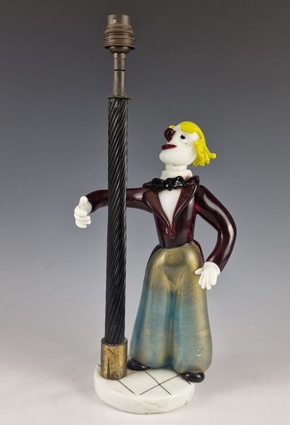 MURANO - PIED DE LAMPE ELECTRIQUE Circa 1960...